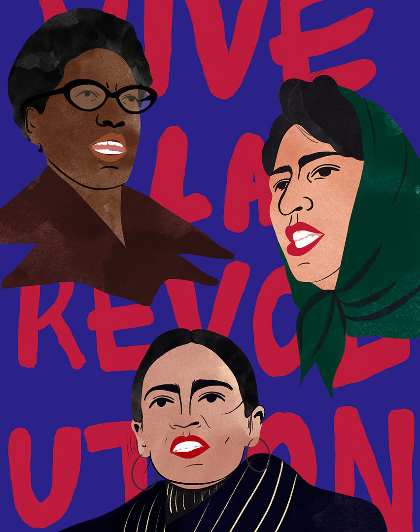 Revolt: Audre Lorde, Meena Keshwar Kamal, Alexandria Ocasio-Cortez by Zarlasht Zia 