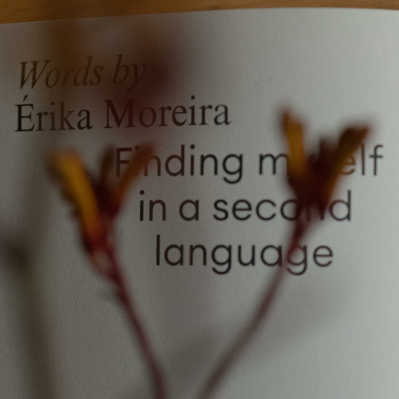Personal Project: Finding myself in a second language