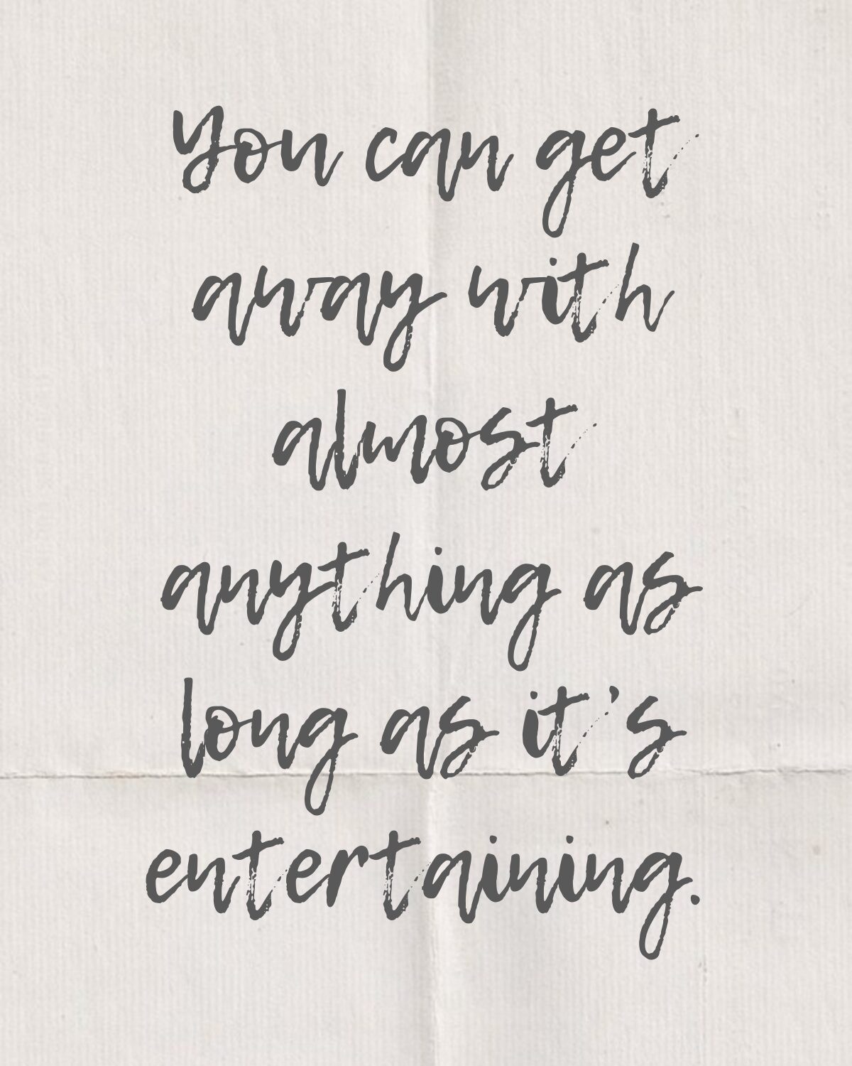 Unintentionally educational for unserious creatives