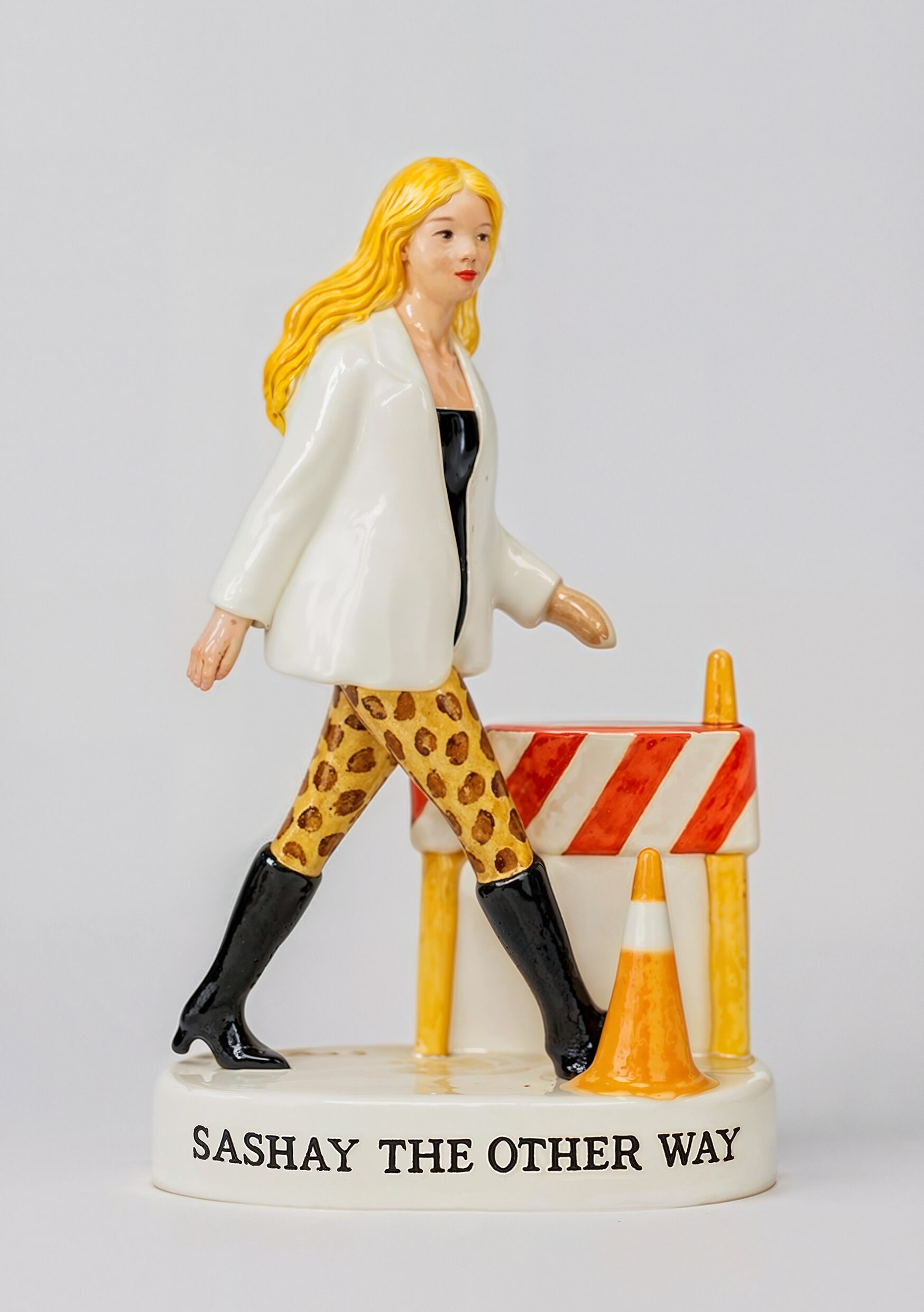 Blocked street? No problem. In Amsterdam, every detour is just another chance to turn the bike lane into a catwalk.