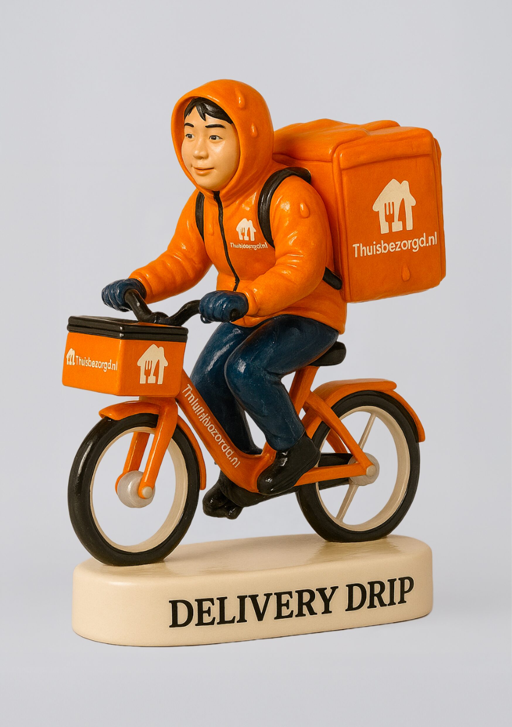 Thuisbezorgd: because a cyclist with an orange bag is your true savior.