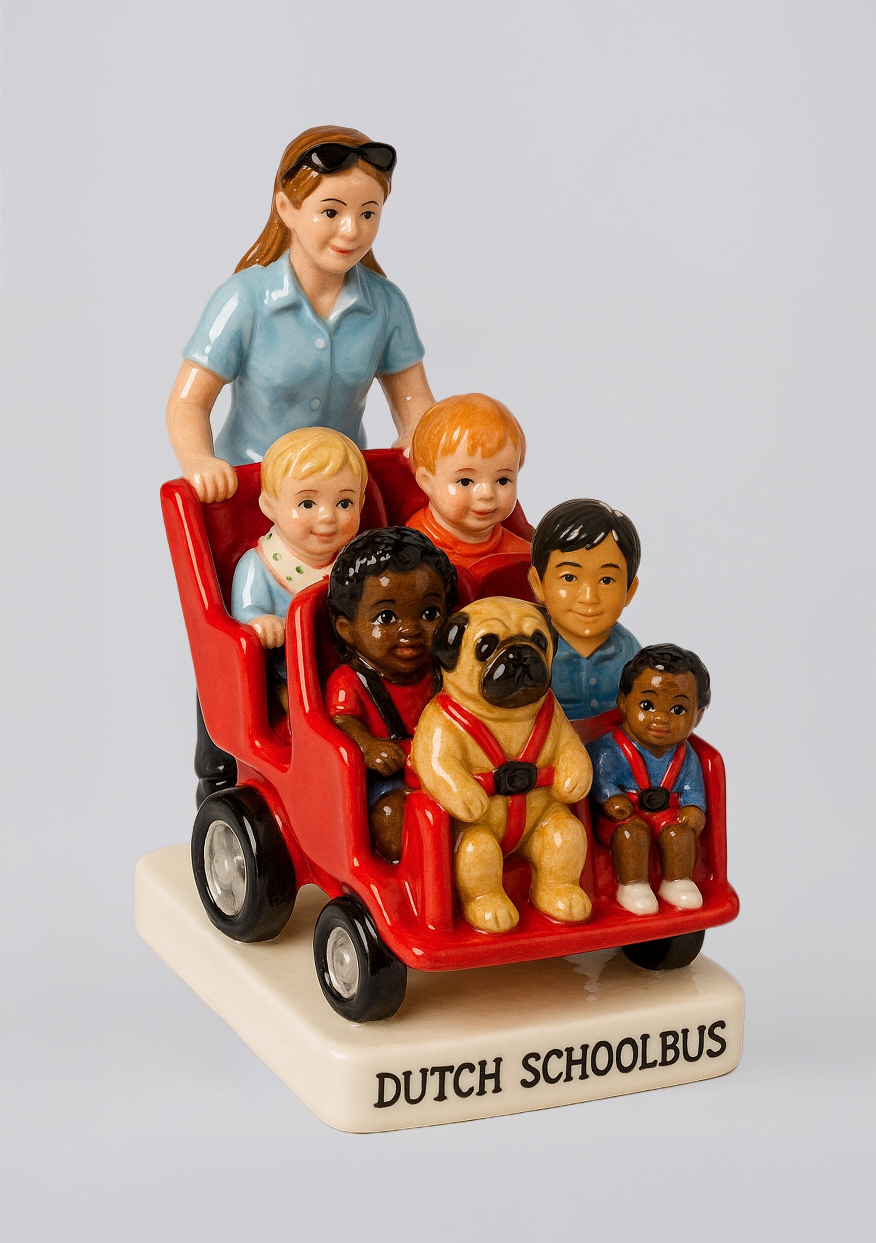 Efficiency is the Dutch superpower, even in childcare logistics. Why walk six kids when you can stack them and push them like groceries?