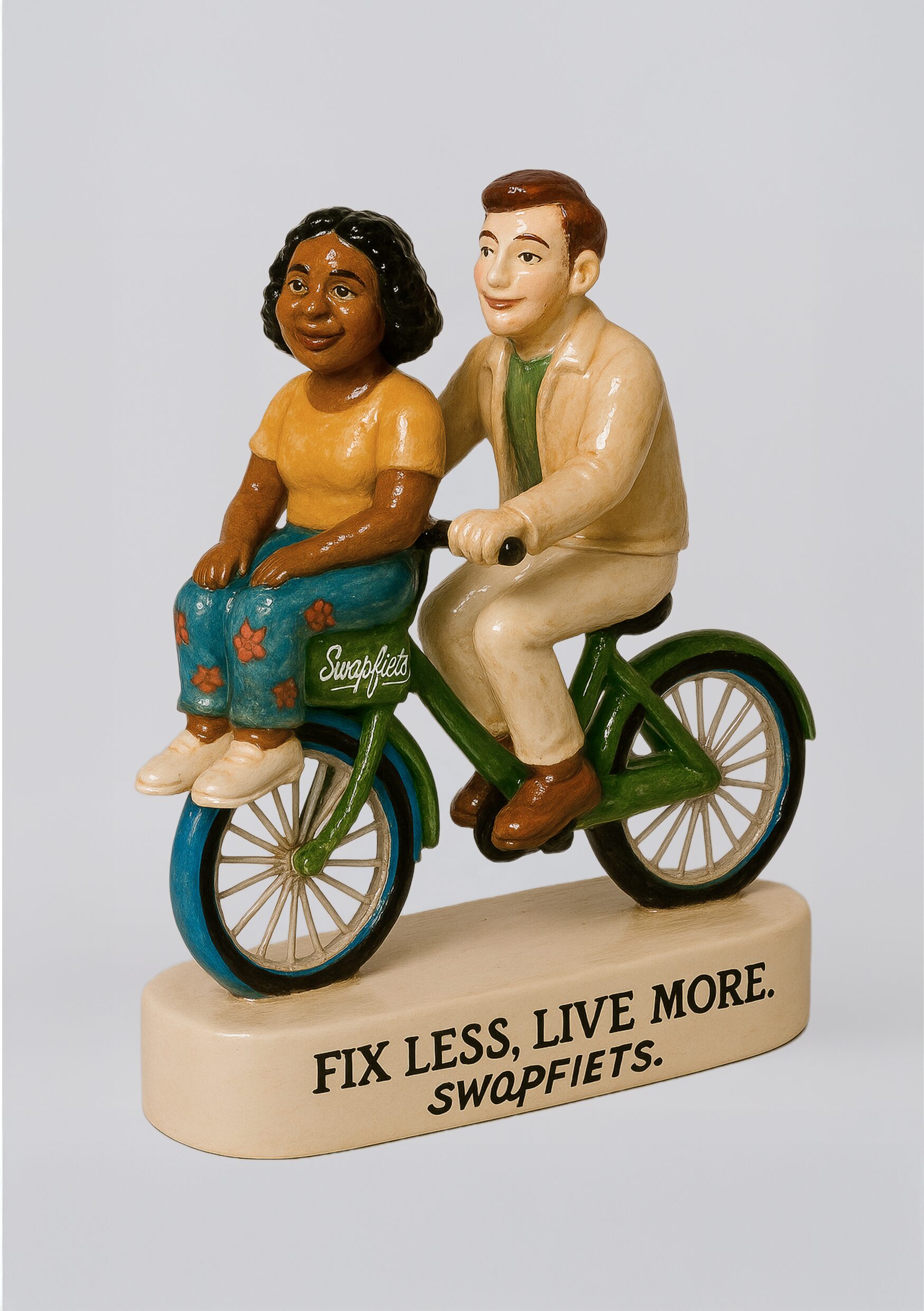 You don’t have to repair anything, just remember which one’s yours - the one with the blue tire.